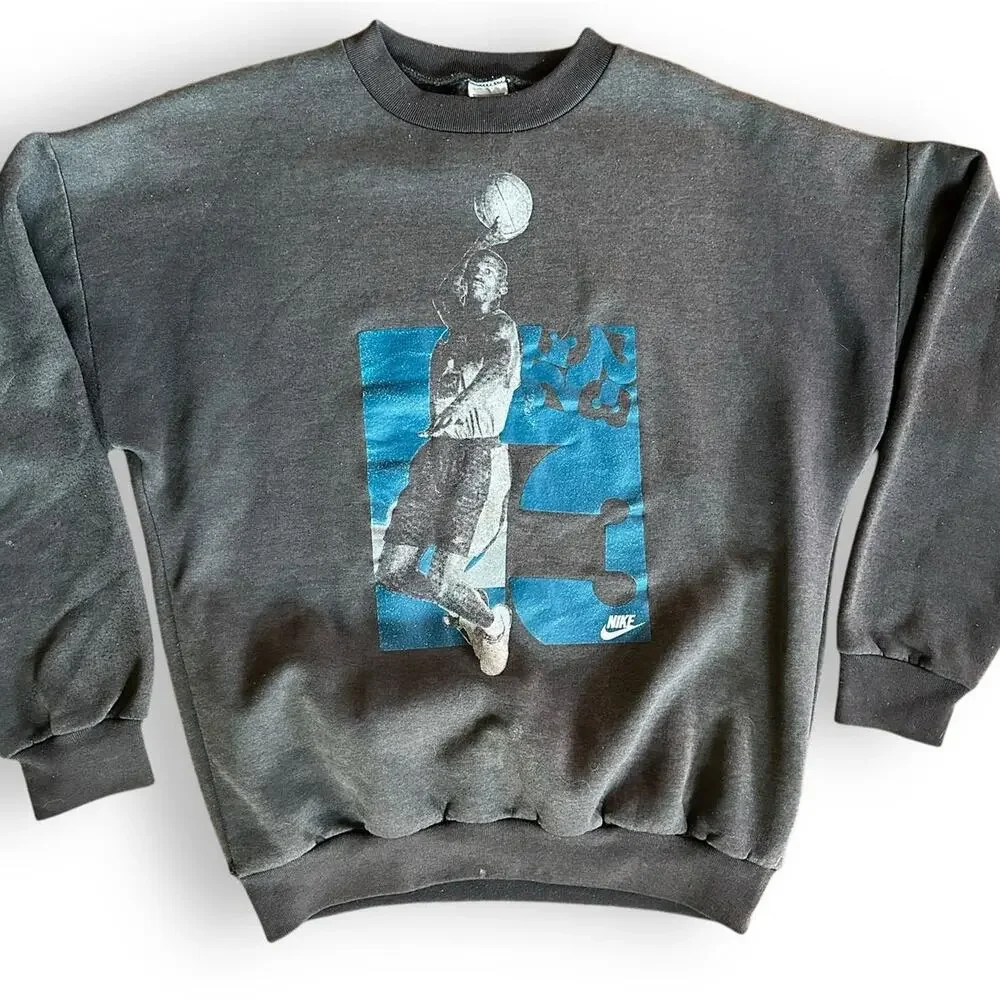 Rare VTG 90s Michael Jordan Sweatshirt M Black Nike Made In USA Vintage M